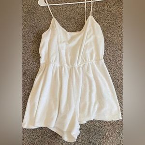 HnM DIVIDED white terry romper